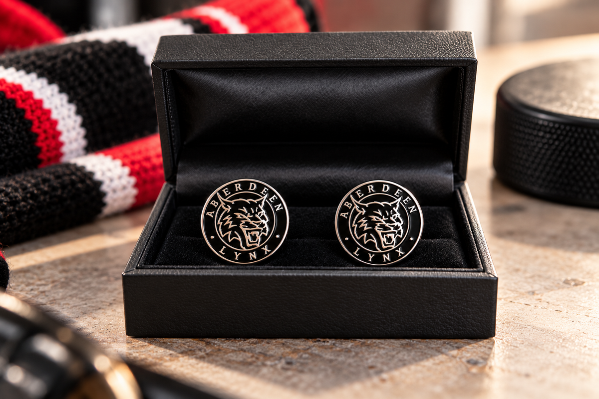 Aberdeen Lynx Enamel Cufflinks