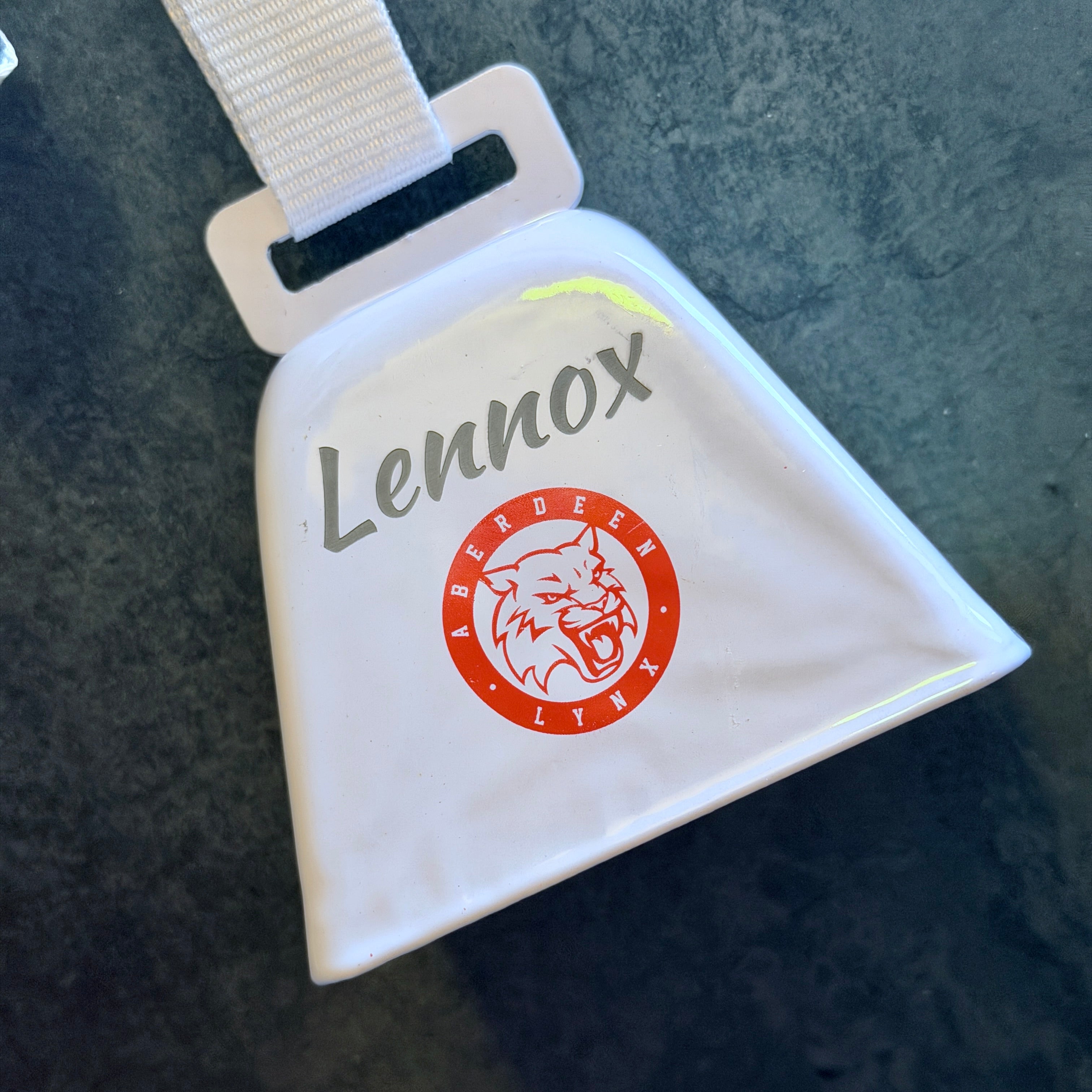 Aberdeen Lynx Personalised Cow Bell