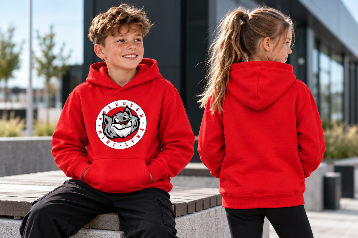 Aberdeen Mini Lynx Kids Hoodie – Red