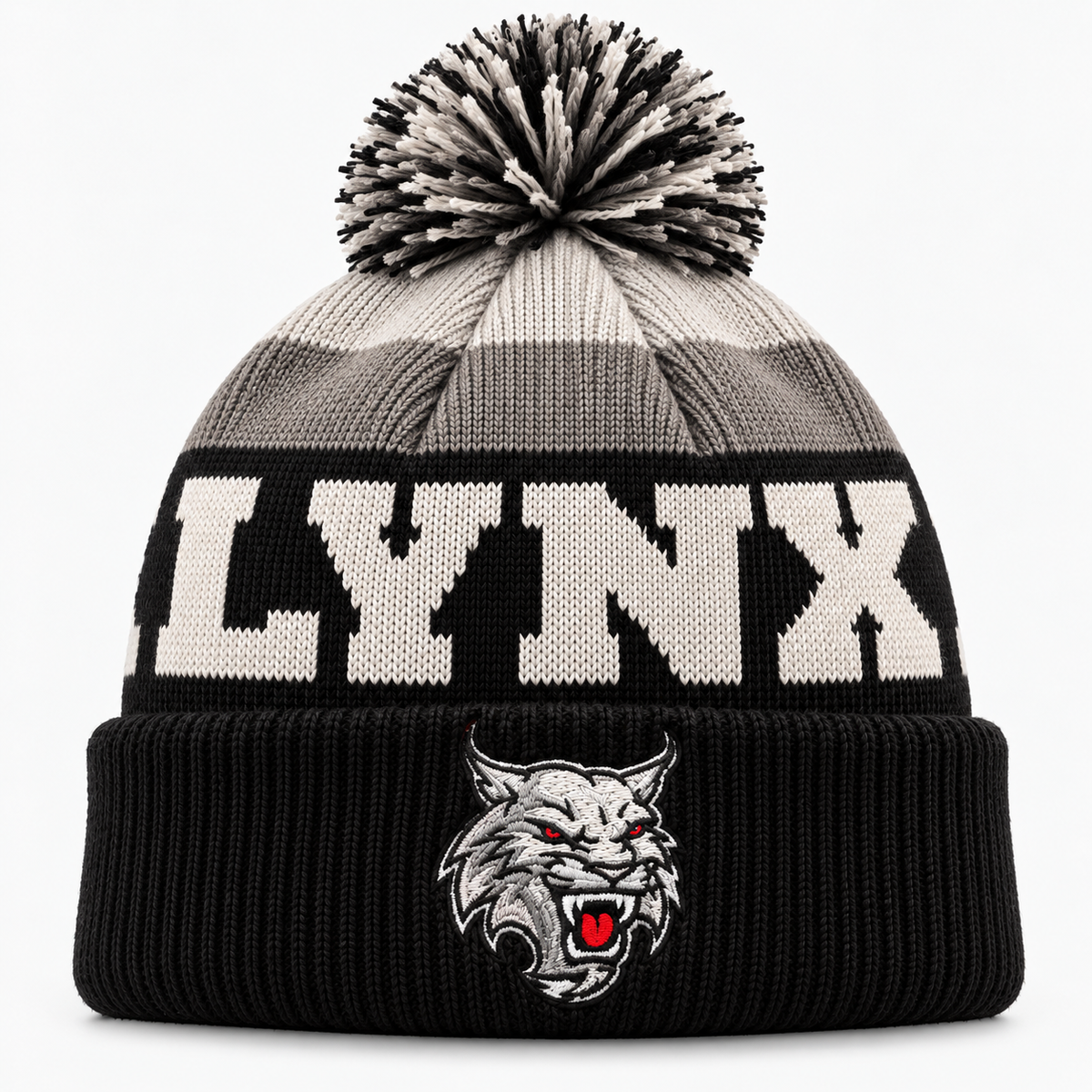 Lynx Winter Bobble Beanie